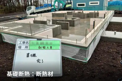 基礎断熱：●●●●