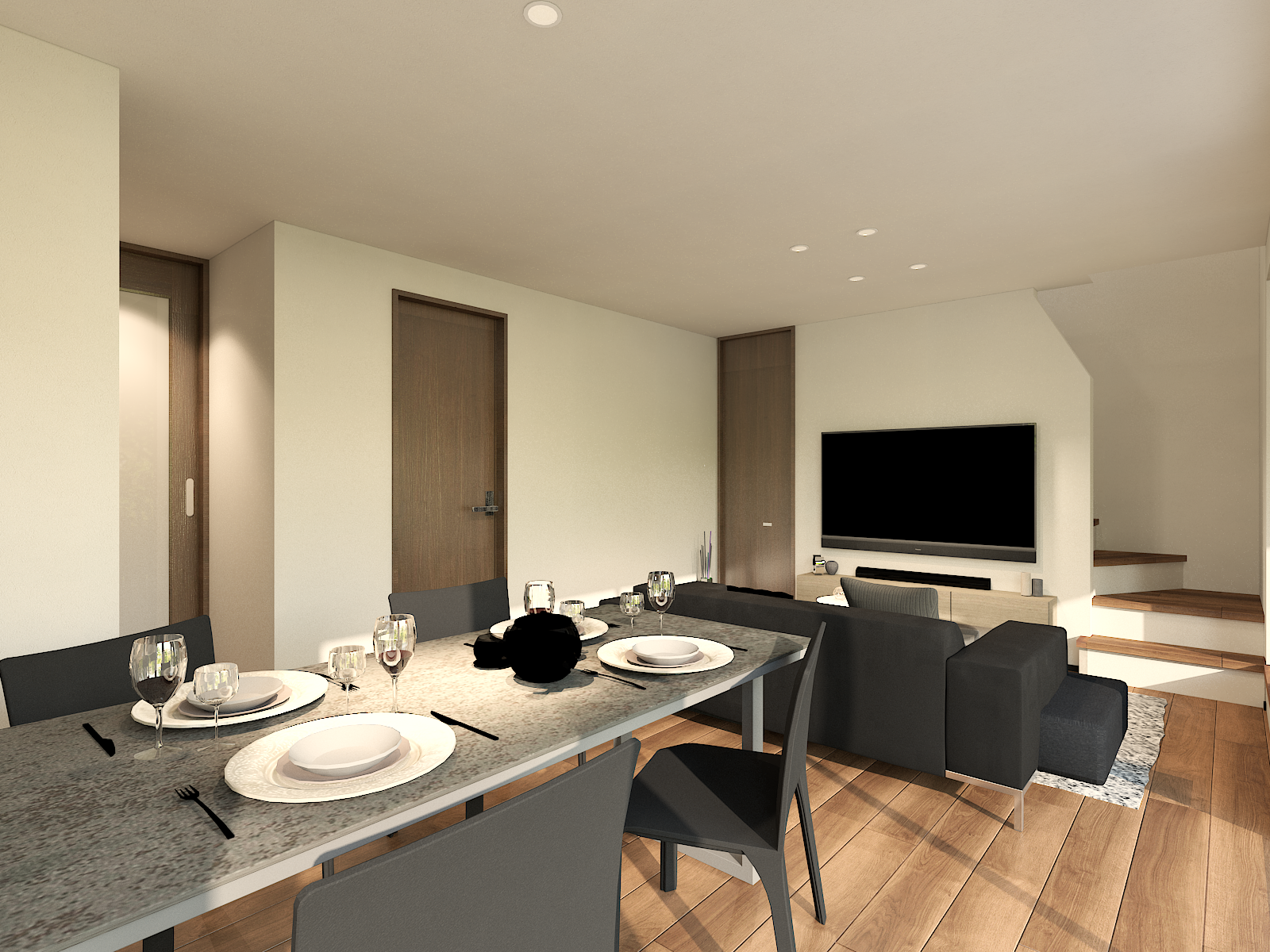 【Point１】1階で生活が完結する、将来を見据えた間取り