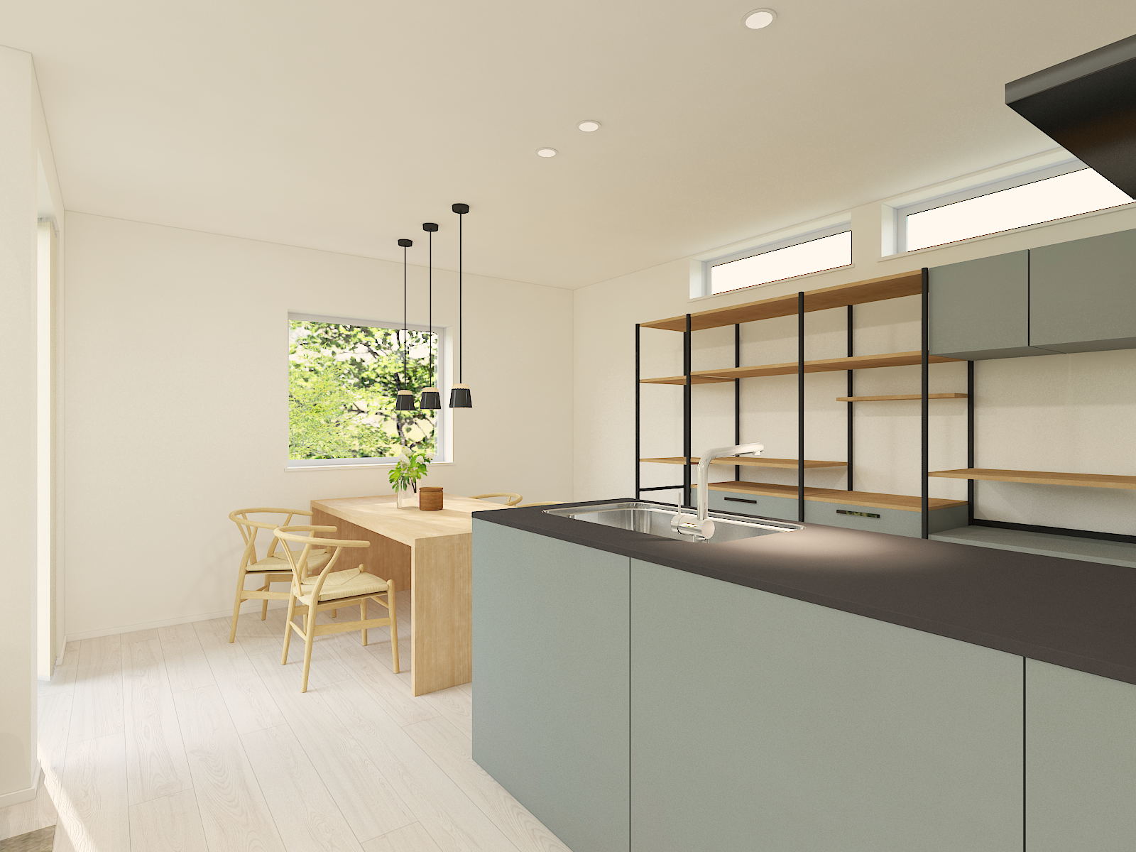 【Point２】 家族の時間が生まれる、アイランドキッチン