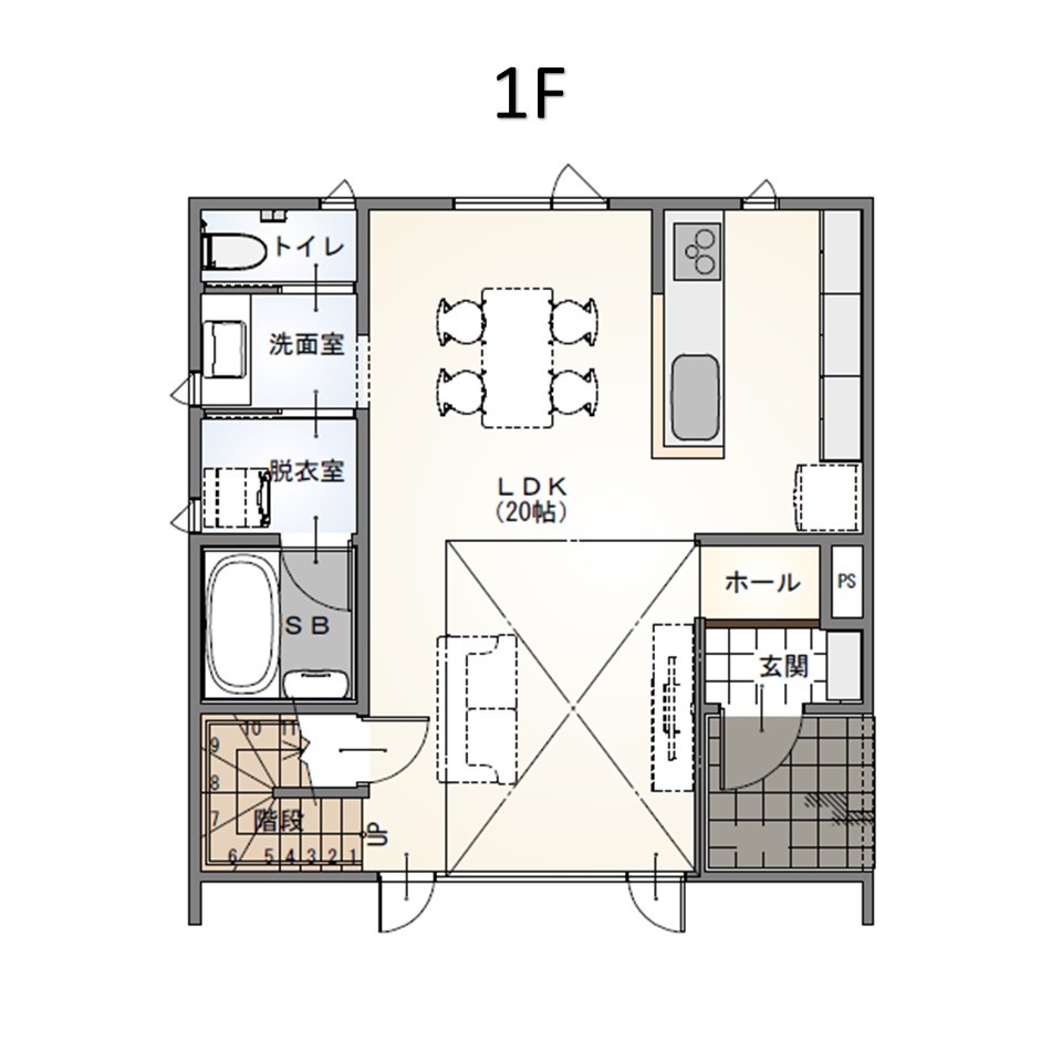 1F