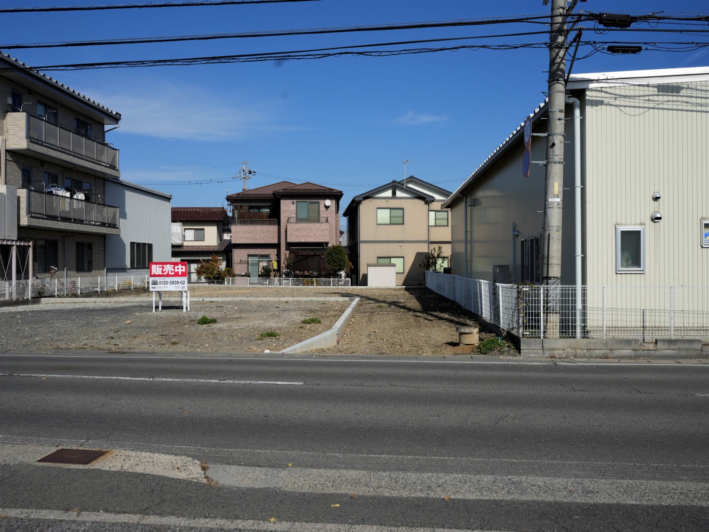現地 南面道路から