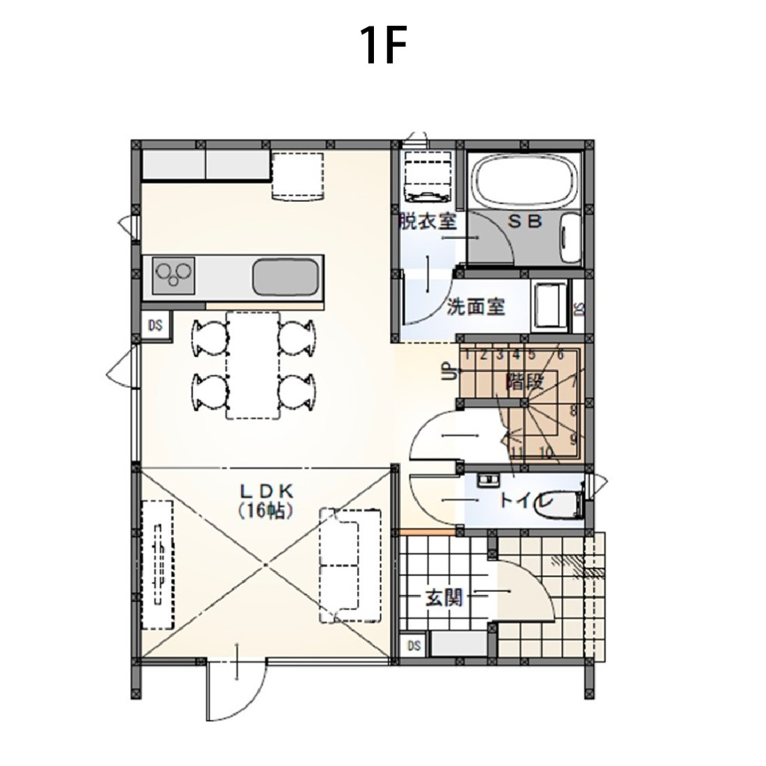 1F