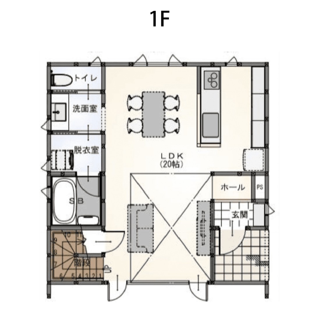 1F