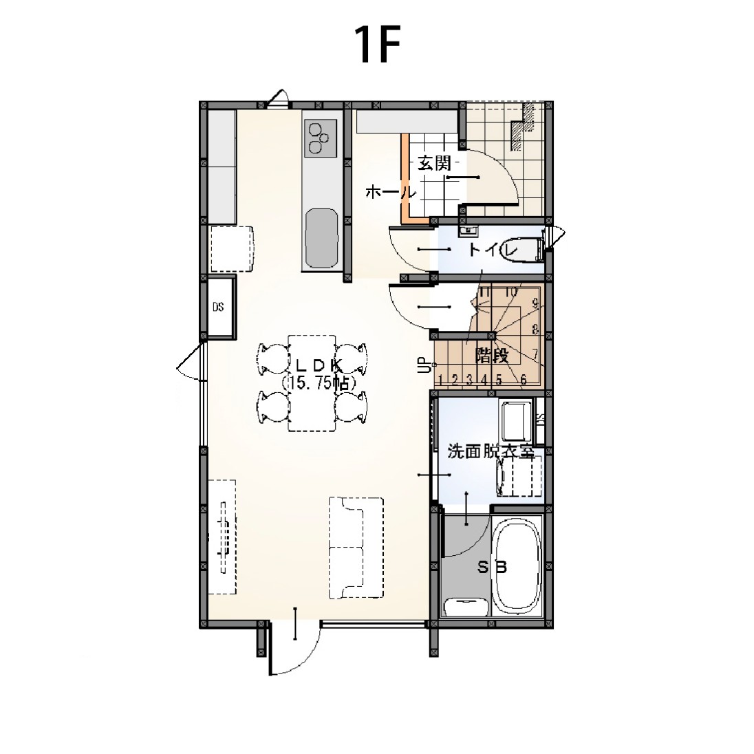 1F