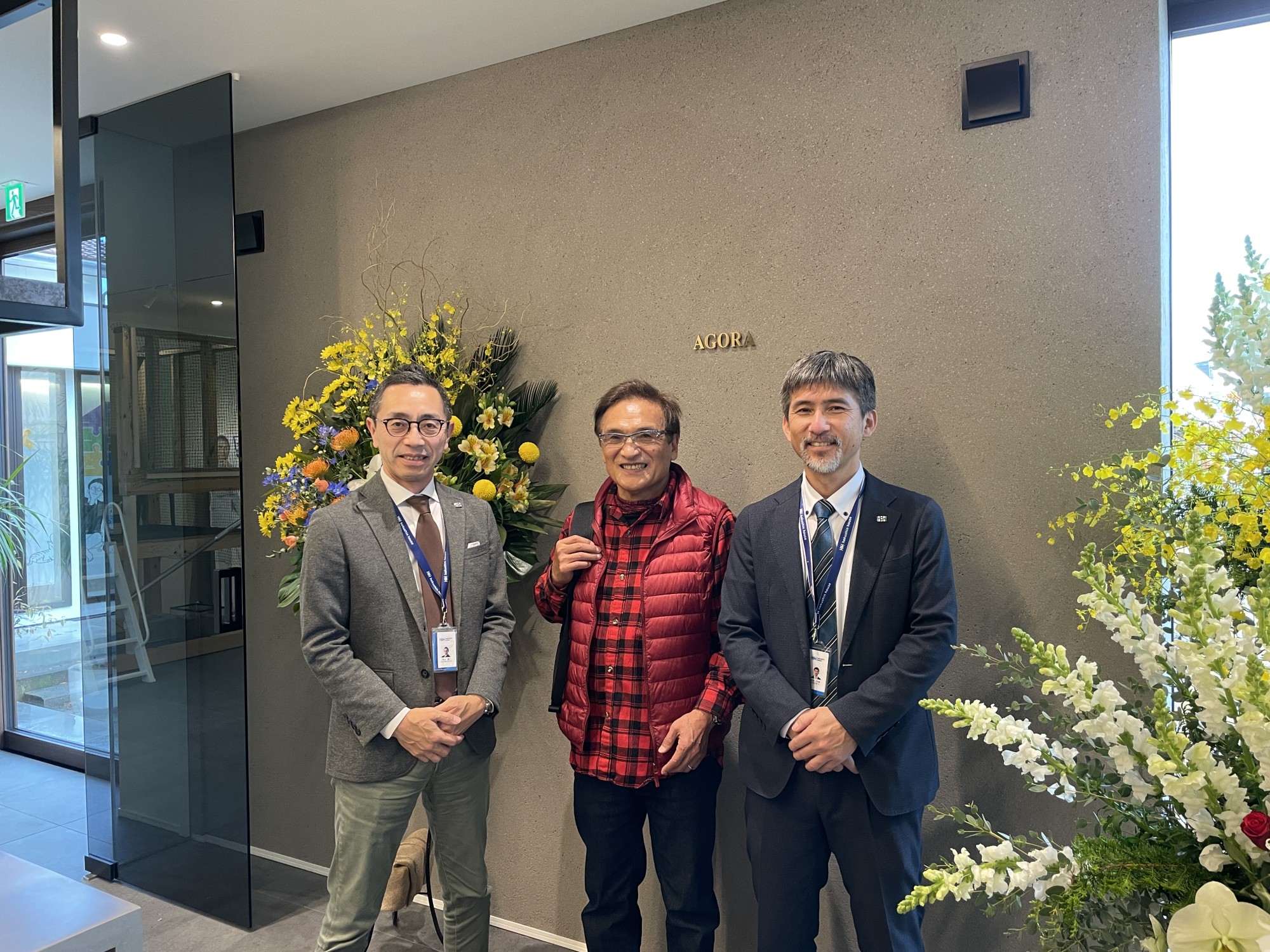 ■ 創業者 相澤英晴さんがお祝いに来訪