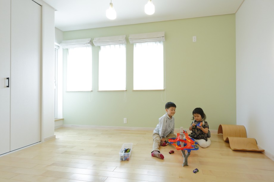 可愛らしい雰囲気の子ども部屋